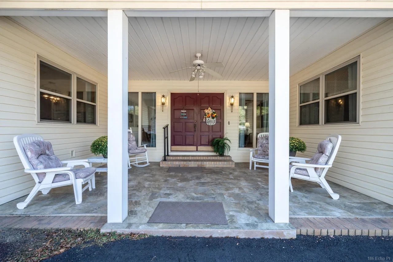 Covered front porch